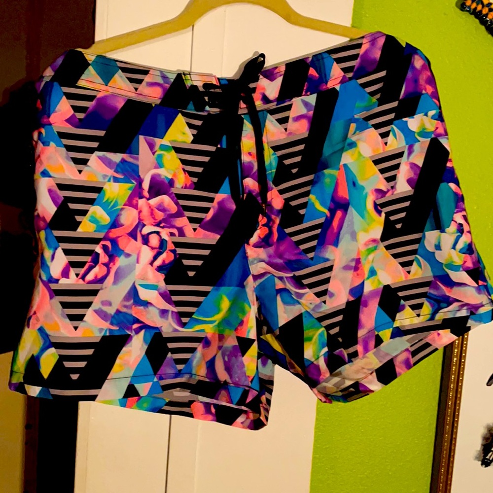 Fila Sport sports Floral print gym beach board shorts